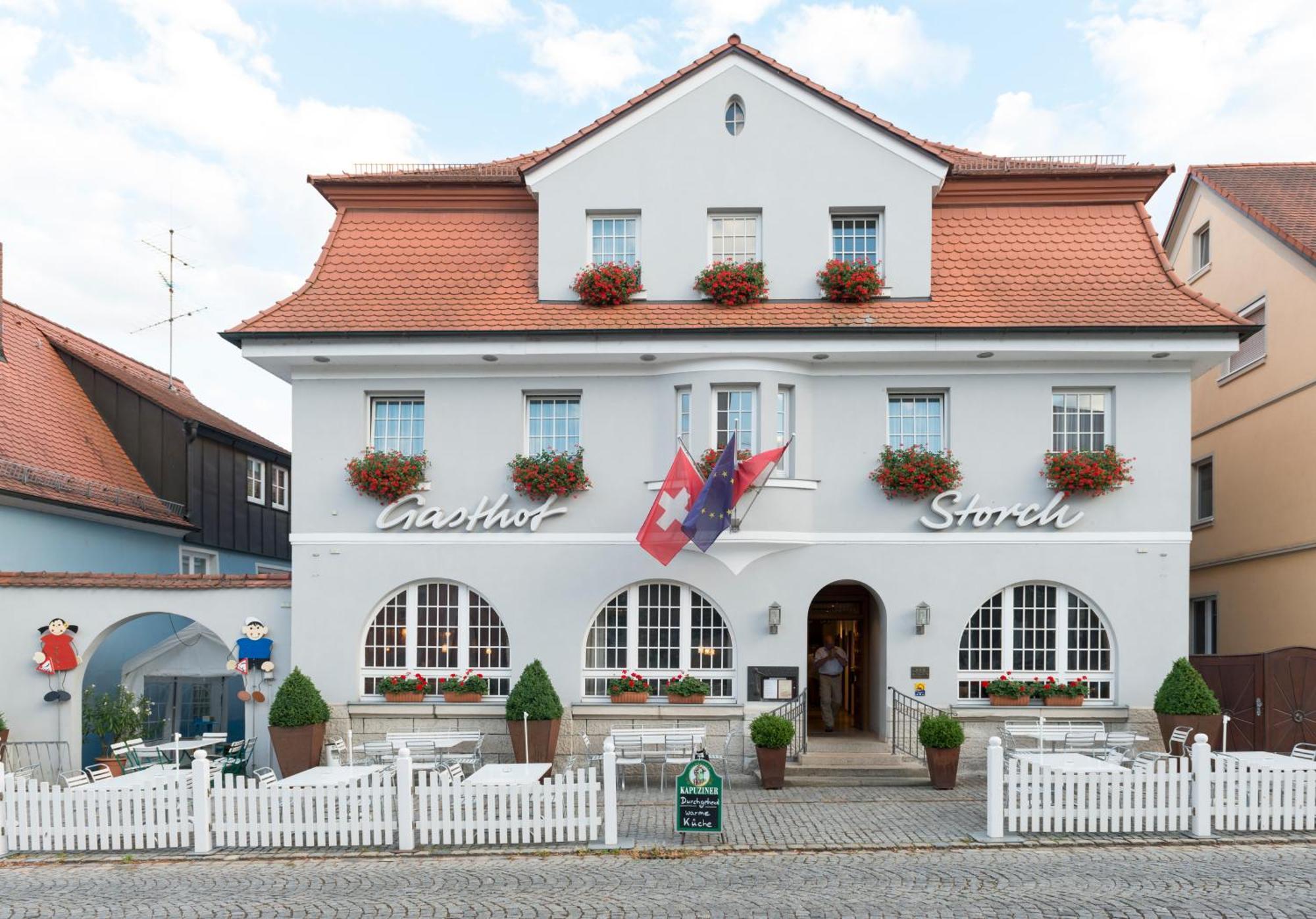 Hotel Gasthof Zum Storch Schlüsselfeld Eksteriør billede